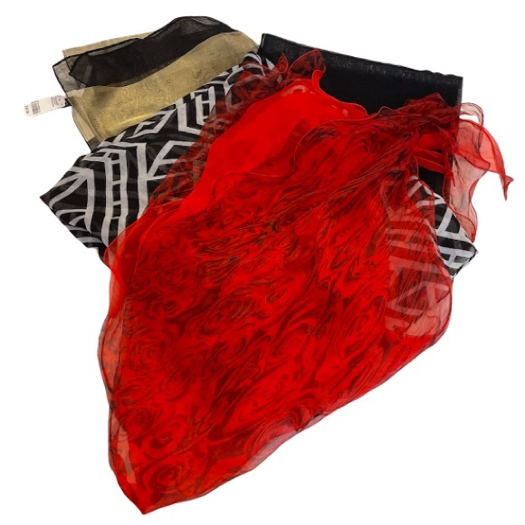 (Get 3!) Sheer Infinity Tube and Wrap Scarves Set - Picture 3 of 16